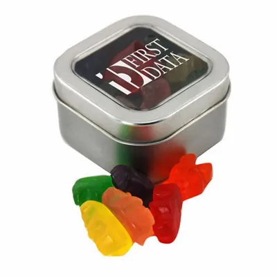 Window Tin with Gummy Bears - SBF2500 - Custom Ribbons Now