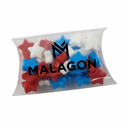 Small Pillow Acetate Box with Starzmania - Custom Ribbons Now