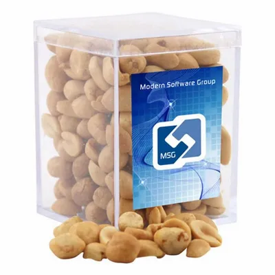 Acrylic Box with Peanuts - Small - Custom Ribbons Now