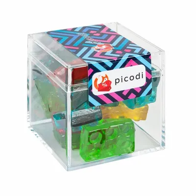 Clever Candy Sweet Boxes with Gummy 3D Blocks - Custom Ribbons Now