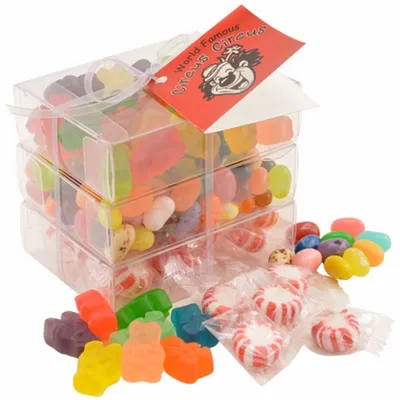 3 Way Candy Stack Acetate Tower - TRB901 - Custom Ribbons Now