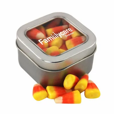 Window Tin with Candy Corn - SBF2500 - Custom Ribbons Now