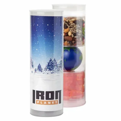 3 Piece Gift Tube with Energy Mix - Custom Ribbons Now