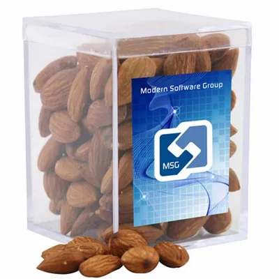 Acrylic Box with Almonds - Small - Custom Ribbons Now