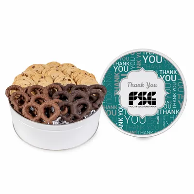 Fresh Beginnings Cookies/Pretzel Combo (Large) - Custom Ribbons Now