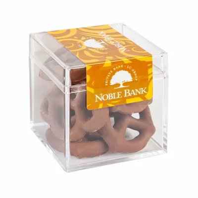 Sweet Boxes with Milk Chocolate Pretzels - Custom Ribbons Now