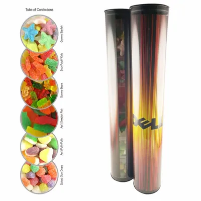 Clever Candy Tube of Confections - Custom Ribbons Now