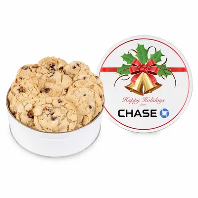 Fresh Beginnings Cranberry Cookie Tin - Custom Ribbons Now