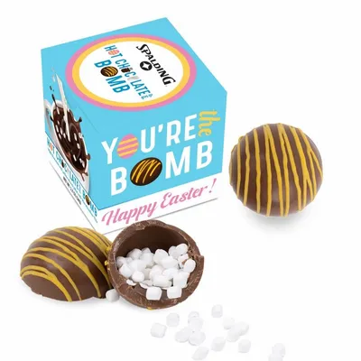 Hot Chocolate Bomb With Yellow Drizzle - Easter Box - Custom Ribbons Now