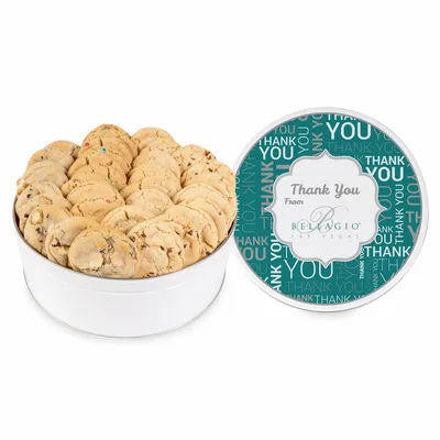 Fresh Beginnings Bakers Choice Tin - 36 Cookies - Custom Ribbons Now