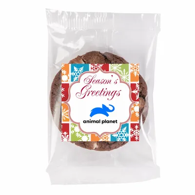 Fresh Beginnings Individually Wrapped Choc Double Chip Cookie - Custom Ribbons Now