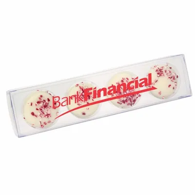 Acetate Sticks with Peppermint Sandwich Cookies - Custom Ribbons Now