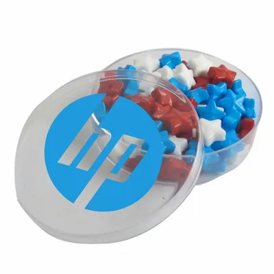 Small Round Acrylic with Starzmania - Custom Ribbons Now