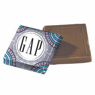 Full Color Chocolate Squares - Custom Ribbons Now