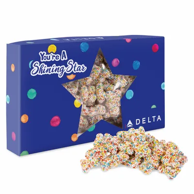 You're a Star Die Cut Box with Gummy Crispy Crunch Bears - Custom Ribbons Now