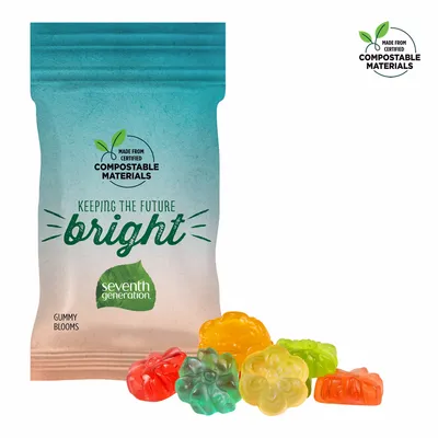 1oz ECO-Digibag, Compostable & Full Color, Gummy Blooms - Custom Ribbons Now