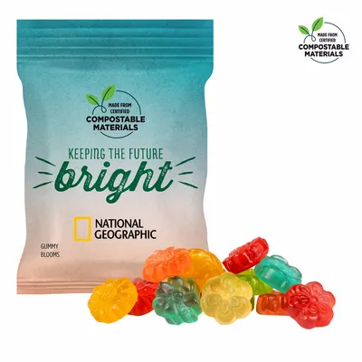 2oz. ECO-Digibag, Compostable & Full Color, Gummy Blooms - Custom Ribbons Now