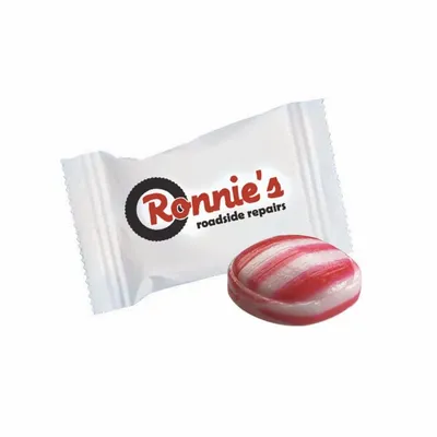 Red Striped Peppermint - Custom Ribbons Now