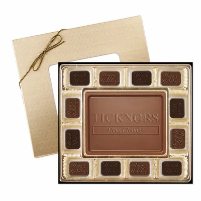 Small Custom Chocolate Delight Gift Box 7" - Custom Ribbons Now