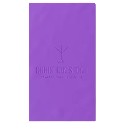 Custom Debossed Guest Towel Napkin - Custom Ribbons Now