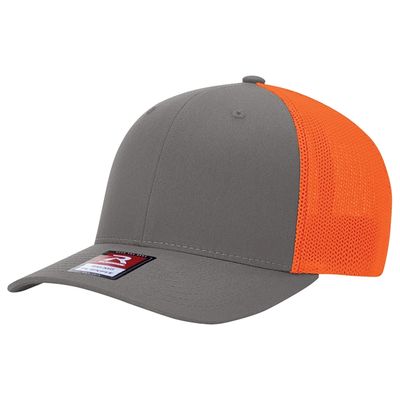 CHARCOAL/NEON ORANGE CHARCOAL/NEON ORANGE - Custom Ribbons Now