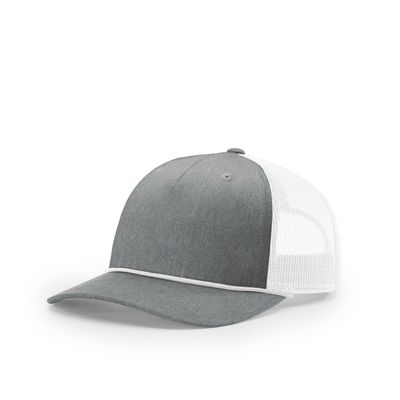 HEATHER GRAY/WHITE-WHITE HEATHER GRAY/WHITE-WHITE - Custom Ribbons Now