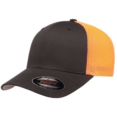 CHARCOAL/NEON ORANGE CHARCOAL/NEON ORANGE - Custom Ribbons Now