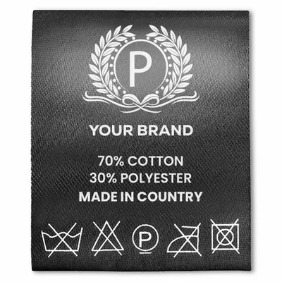 Printed Care Labels - Custom Ribbons Now