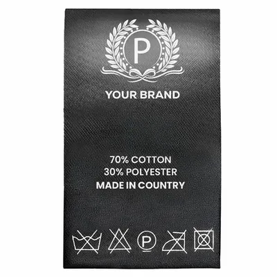 Printed Care Labels - Custom Ribbons Now