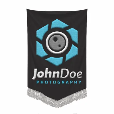 Embroidered Pennant - Custom Ribbons Now