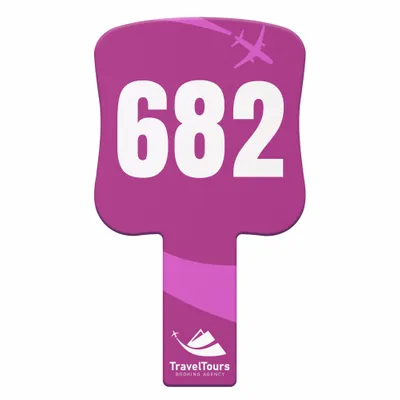 Custom Auction Paddles - Custom Ribbons Now