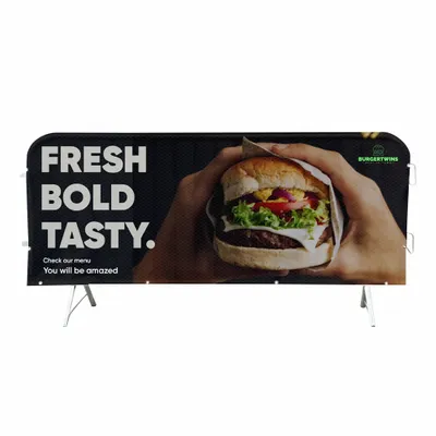 Crowd Barrier Covers - Custom Ribbons Now