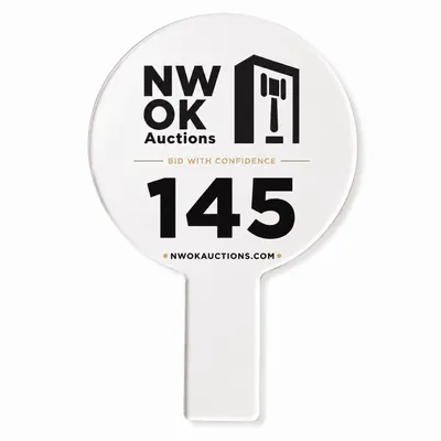 Acrylic Auction Paddles - Custom Ribbons Now