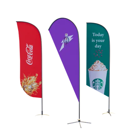 Tradeshow Flags - Custom Ribbons Now