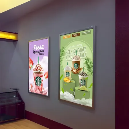 Aluminium Photo Frame Slim light Box - Custom Ribbons Now