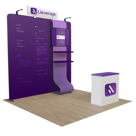 3 m x 3 m Displays Voor Vakbeurzen - Custom Ribbons Now