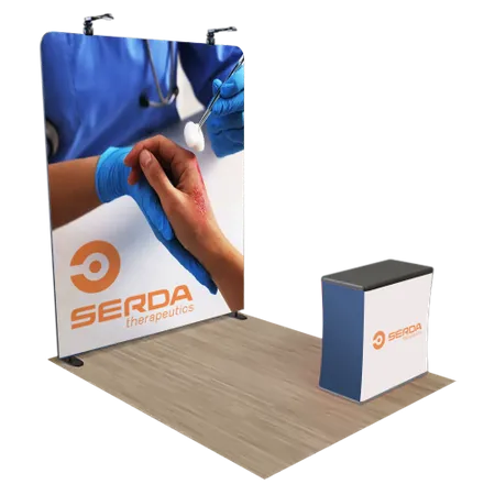 2,4 m x 2,4 m Displays Voor Vakbeurzen - Custom Ribbons Now