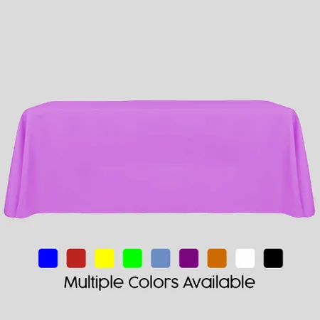 Blank Rectangle Table Throw Cover - Custom Ribbons Now