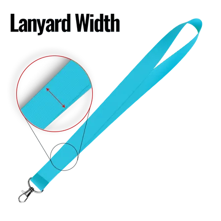 Lanyard Width Lanyard Width - Custom Ribbons Now