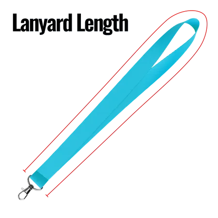Lanyard Length Lanyard Length - Custom Ribbons Now