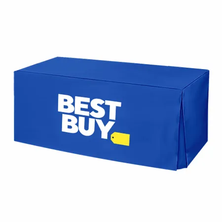 Pleated Corner Table Covers - Custom Ribbons Now