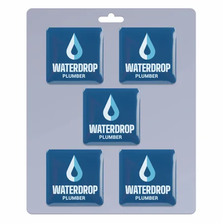 5 pack_Square Lapel Pin 1.25 inch - Custom Ribbons Now