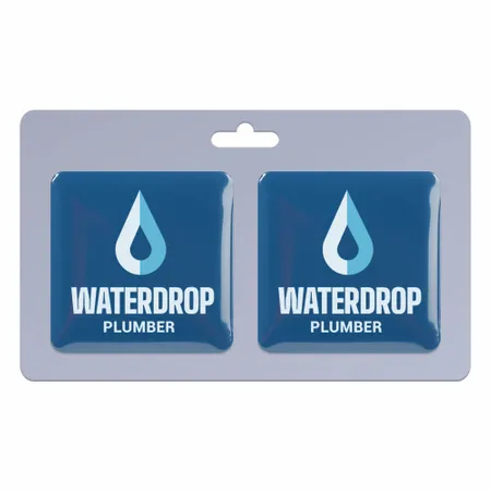 2 pack_Square Lapel Pin 1.25 inch - Custom Ribbons Now