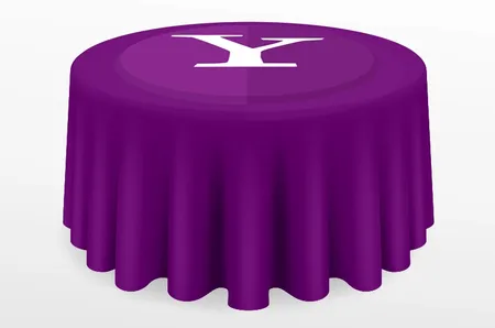Custom Round Table Covers - Custom Ribbons Now