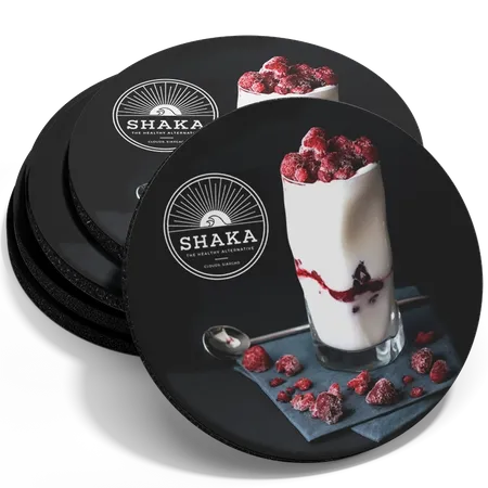 Foam Coasters - Custom Ribbons Now