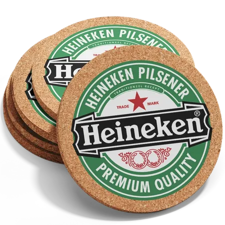 Cork Coasters - Custom Ribbons Now