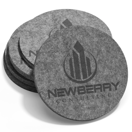 Absorbent Felt Coaster - Custom Ribbons Now