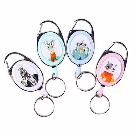 Clip Drawstring Badge Reel Keychain Clip Drawstring Badge Reel Keychain - Custom Ribbons Now