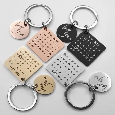 Charming Metal Keychain Charming Metal Keychain - Custom Ribbons Now