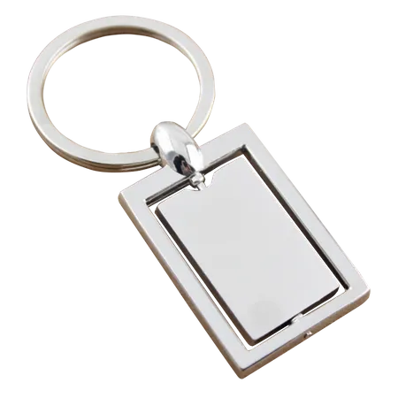 Spinning Square Metal Keychain Spinning Square Metal Keychain - Custom Ribbons Now